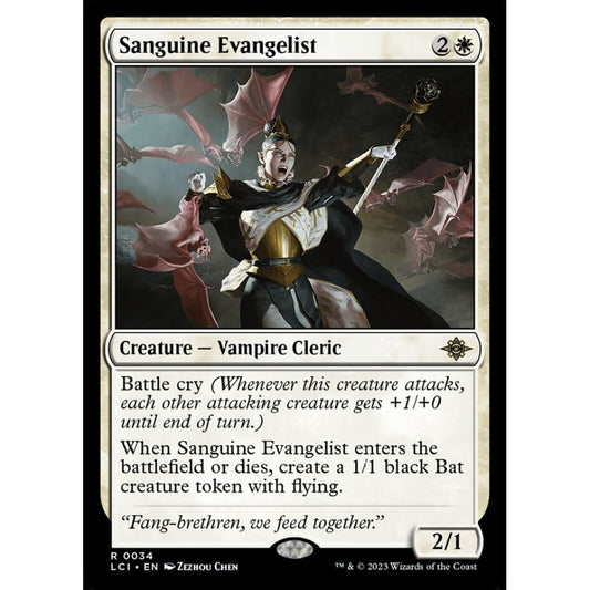 Sanguine Evangelist rare 34 Magic the Gathering The Lost Caverns of Ixalan