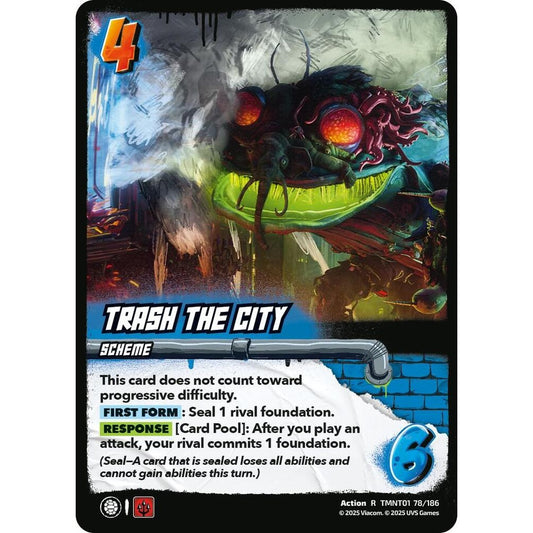 Trash the City 78/186 TMNT01 Universus Teenage Mutant Ninja Turtles Action R