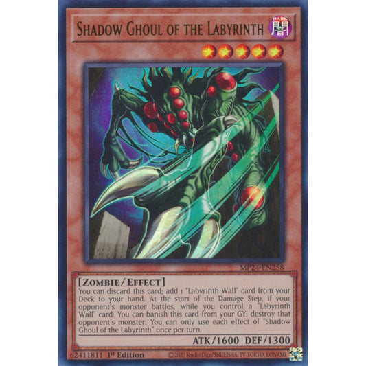 Shadow Ghoul of the Labyrinth MP24-EN258 Ultra Ultra Rare Yu-Gi-Oh 25th Anniversary Tin: Dueling Mirrors in Art