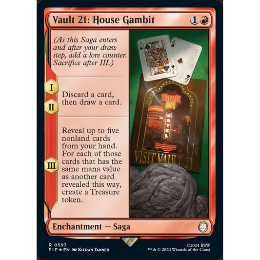 Vault 21: House Gambit rare 597 Magic the Gathering Fallout