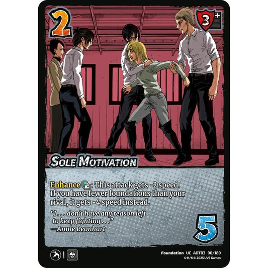 Sole Motivation 90/189 AOT03 Universus Attack on Titan: Apocalypse Foundation UC