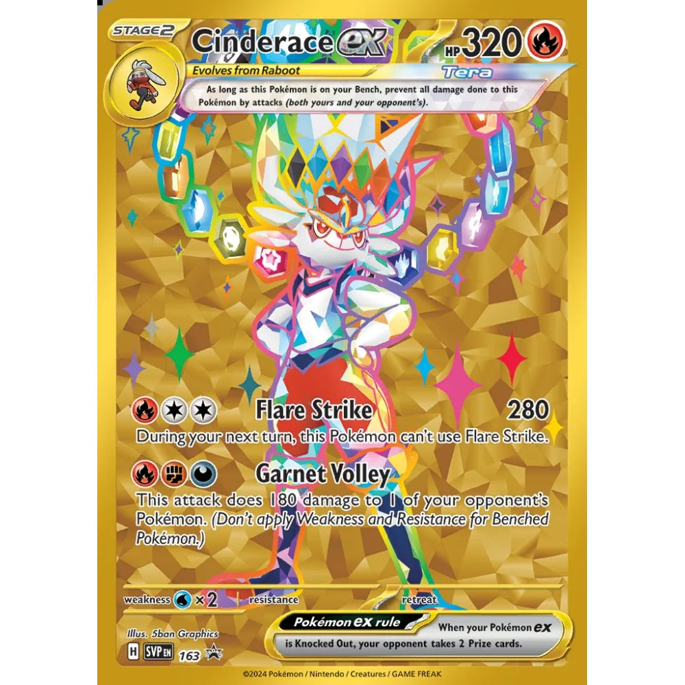 Cinderace ex Promo 163 Pokemon Card Game Scarlet & Violet Promos