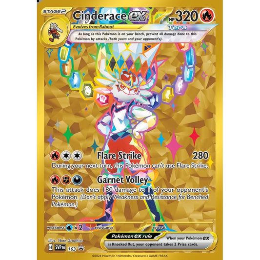 Cinderace ex Promo 163 Pokemon Card Game Scarlet & Violet Promos