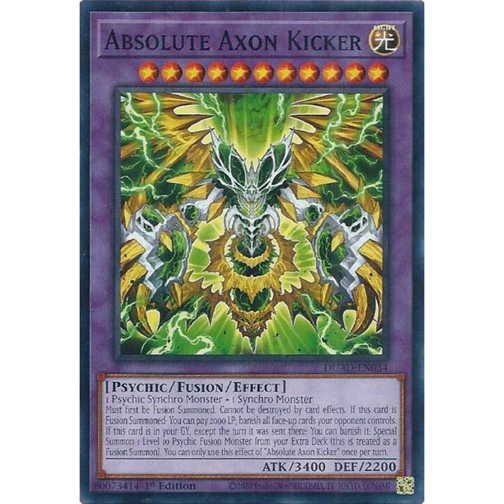 Absolute Axon Kicker DUAD-EN034 Common Yu-Gi-Oh Duelist's Advance