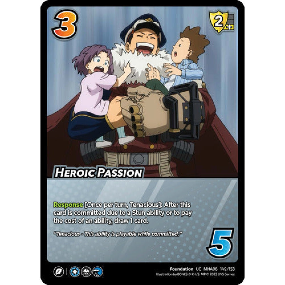 Heroic Passion, 149/153, UC, UniVersus, MHA06 Jet Burn