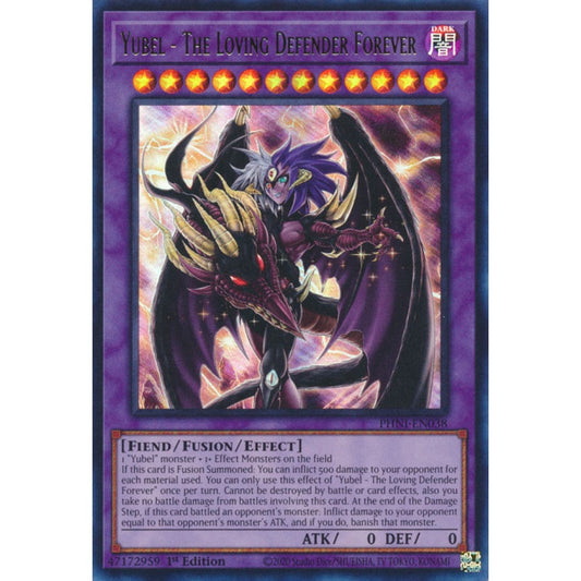 Yubel - The Loving Defender Forever MP25-EN001 Starlight Starlight Rare Yu-Gi-Oh 2025 Mega-Pack Tin in Art