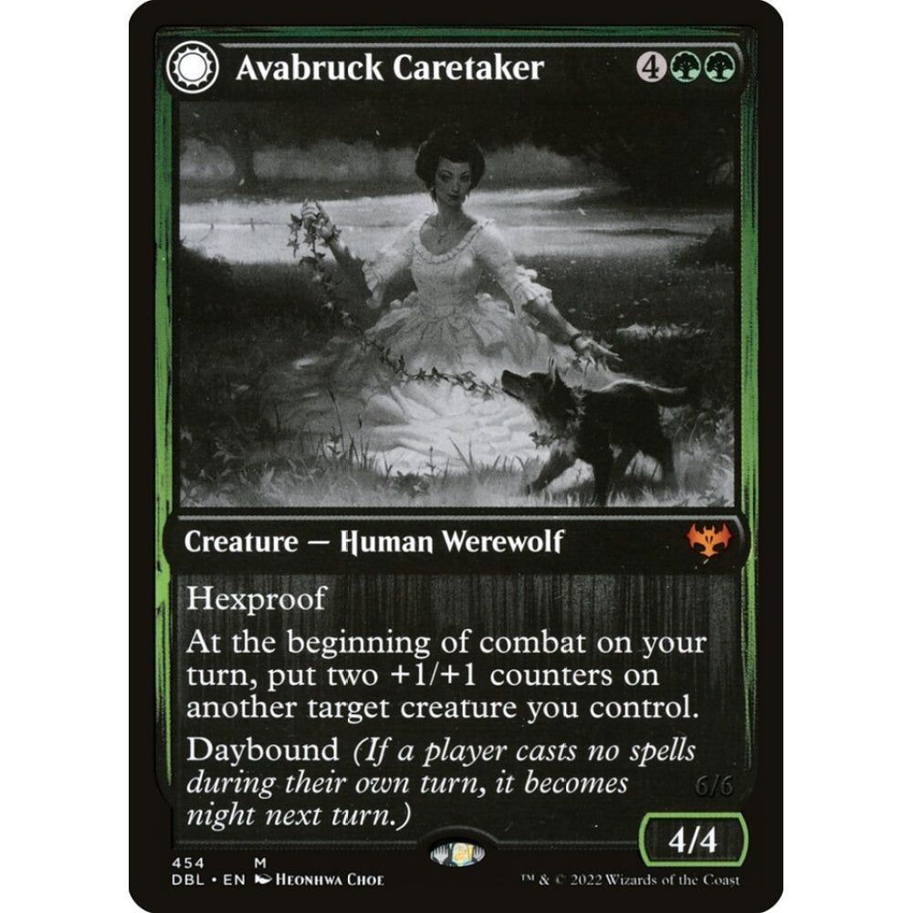 Avabruck Caretaker // Hollowhenge Huntmaster mythic 454 Magic the Gathering Innistrad: Double Feature