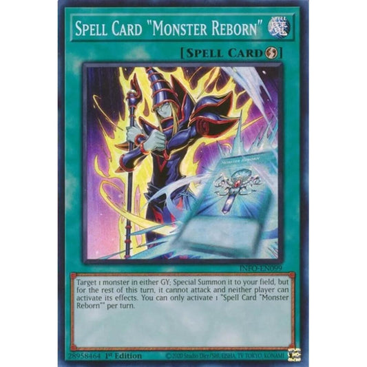 Spell Card "Monster Reborn" INFO-EN099 Super Yu-Gi-Oh The Infinite Forbidden
