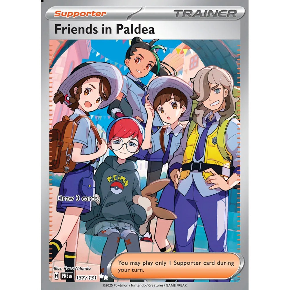 Friends in Paldea Ultra Rare 137/131 Pokemon Card Game Prismatic Evolutions