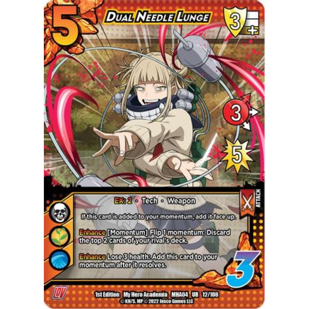Dual Needle Lunge, 012/108, UR, UniVersus, MHA04 League of Villains