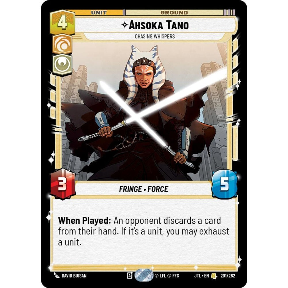 Ahsoka Tano, R, JTL 201), Star Wars Unlimited