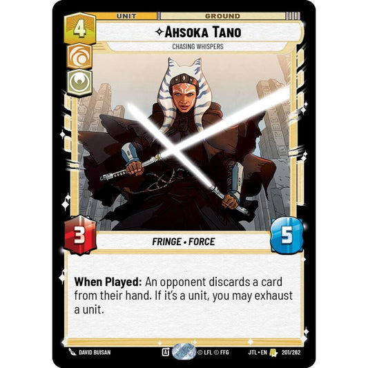 Ahsoka Tano, R, JTL 201), Star Wars Unlimited