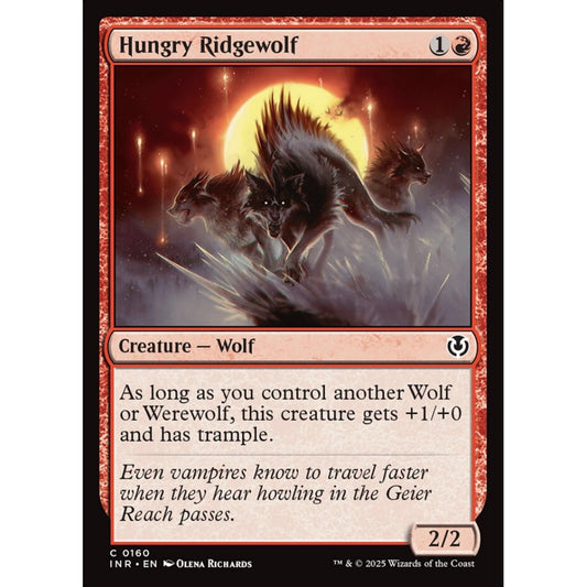Hungry Ridgewolf, 160, common, Magic: The Gathering, Innistrad Remastered