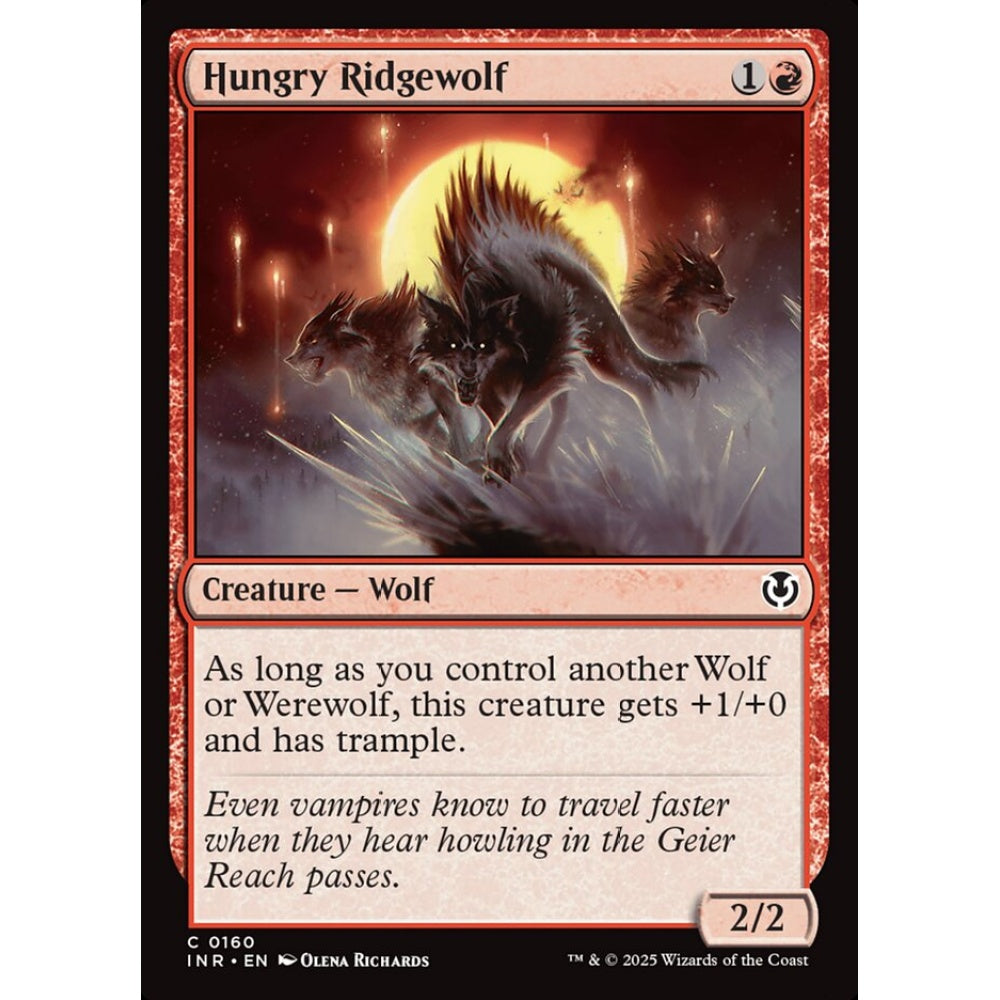 Hungry Ridgewolf, 160, common, Magic: The Gathering, Innistrad Remastered