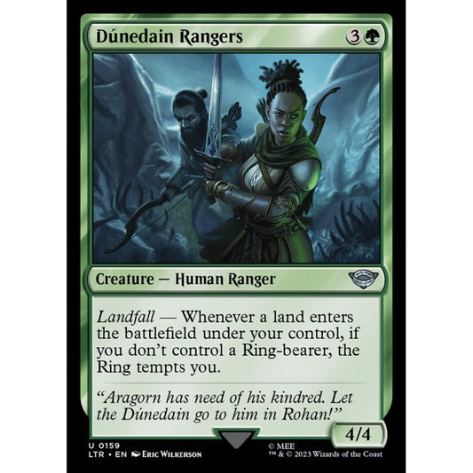 Dúnedain Rangers, uncommon, 159, Magic the Gathering, The Lord of the Rings: Tales of Middle-earth