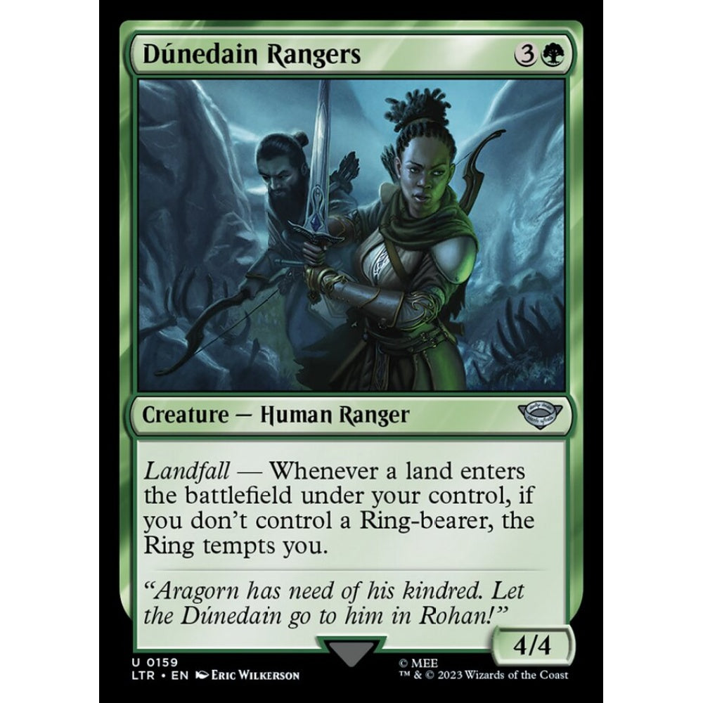 Dúnedain Rangers, uncommon, 159, Magic the Gathering, The Lord of the Rings: Tales of Middle-earth