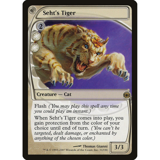 Seht's Tiger rare 31 Magic the Gathering Future Sight