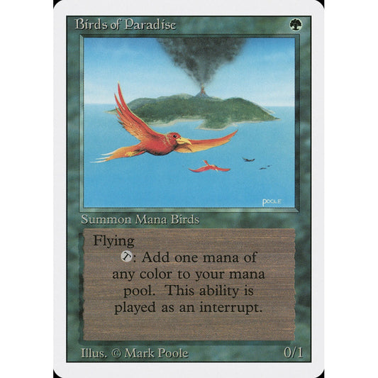 Birds of Paradise rare 187 Magic the Gathering Revised Edition German