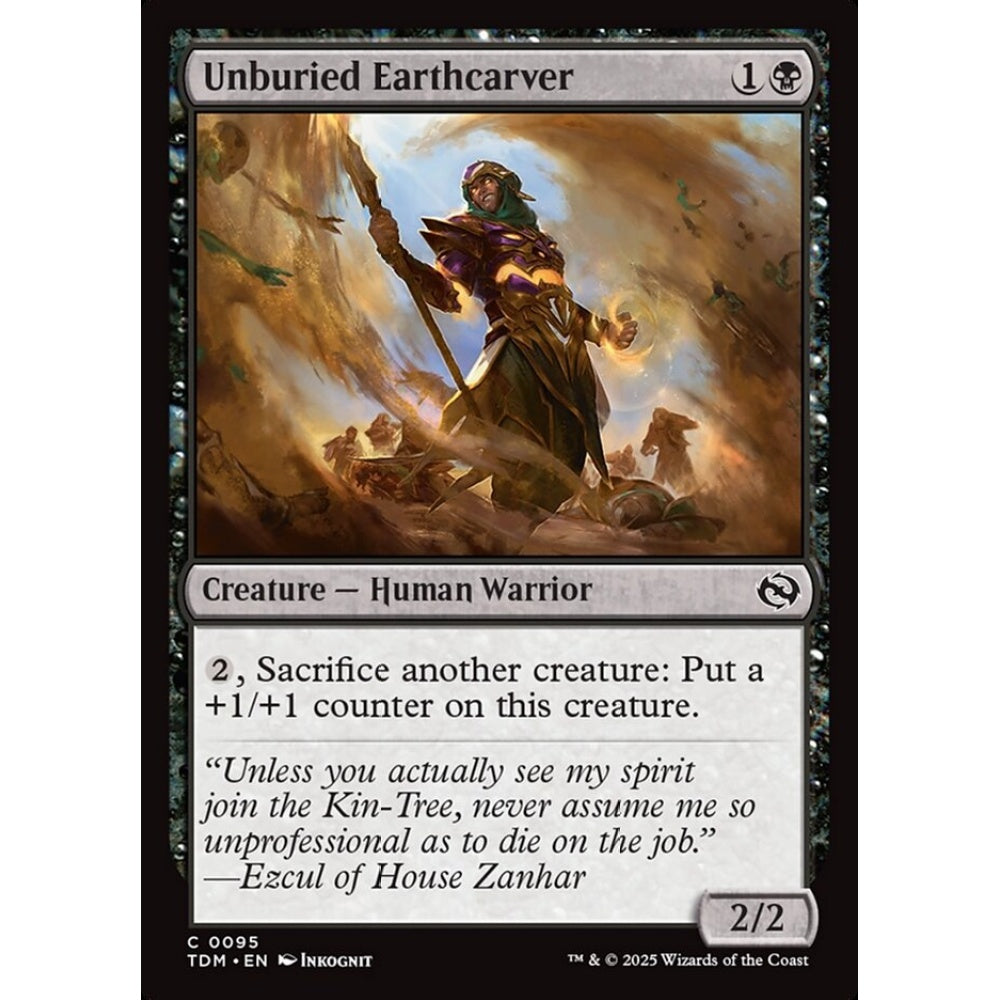 Unburied Earthcarver common 95 Magic the Gathering Tarkir: Dragonstorm