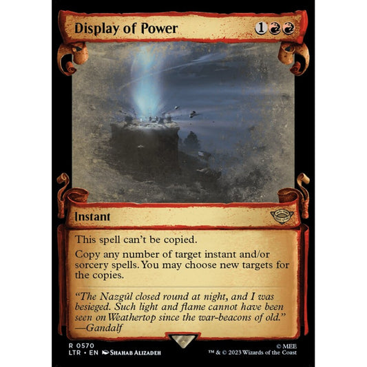 Display of Power, rare, 570, Magic the Gathering, The Lord of the Rings: Tales of Middle-earth