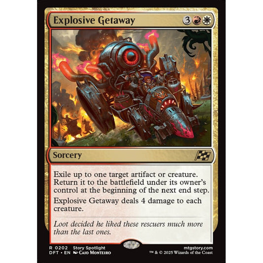 Explosive Getaway, 202, rare, Magic: The Gathering, Aetherdrift
