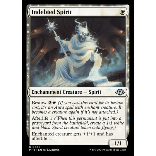Indebted Spirit, 31, uncommon, Magic: The Gathering, Modern Horizons 3