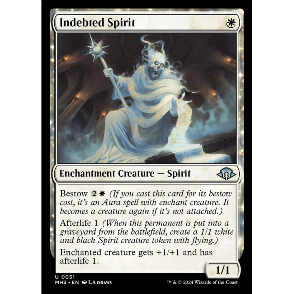 Indebted Spirit, 31, uncommon, Magic: The Gathering, Modern Horizons 3