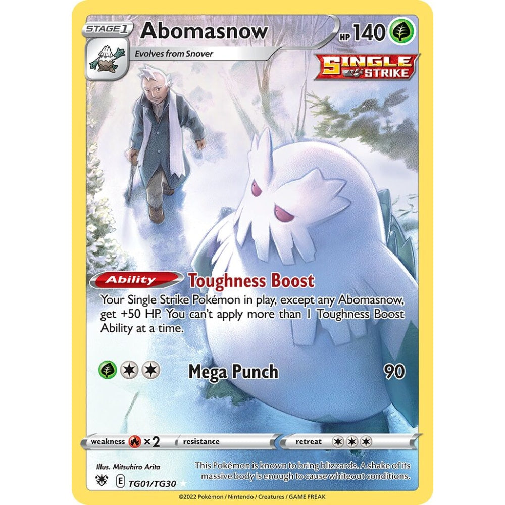 Abomasnow Rare Holo TG01/TG30 Pokemon Card Game Astral Radiance