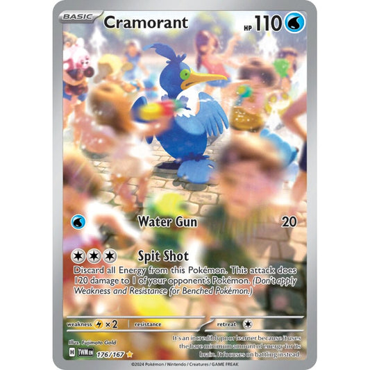 Cramorant Illustration Rare 176/167 Pokemon Card Game Twilight Masquerade