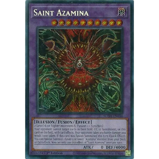 Saint Azamina SUDA-EN036 Secret Yu-Gi-Oh Supreme Darkness