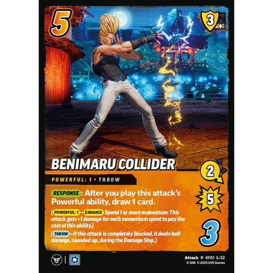 Benimaru Collider 5/22 KF01 Universus The King of Fighters XV: Challenger Series: Team Hero Attack R