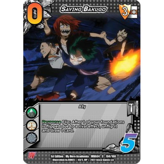 Saving Bakugo, 104/108, C, UniVersus, MHA04 League of Villains