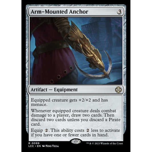 Arm-Mounted Anchor, rare, 99, Magic the Gathering, The Lost Caverns of Ixalan Commander