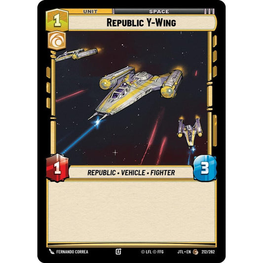 Republic Y-Wing, C, JTL 212), Star Wars Unlimited