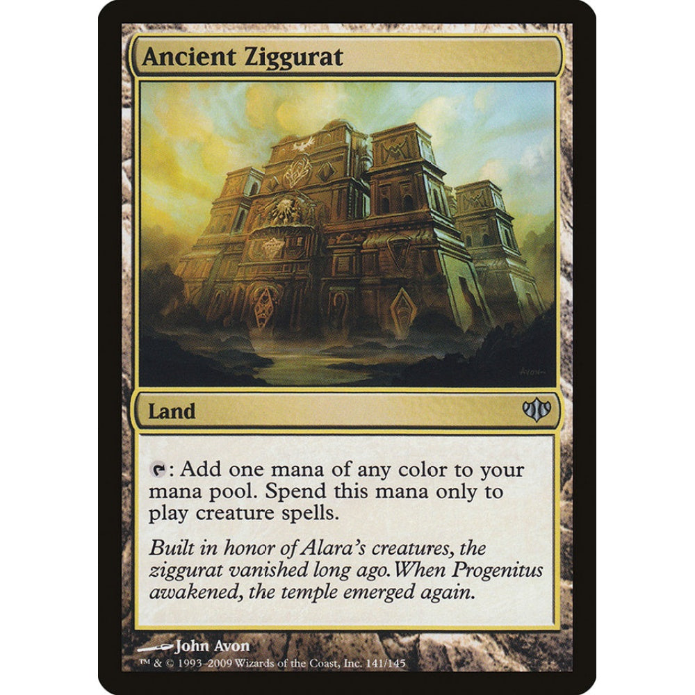 Ancient Ziggurat uncommon 141 Magic the Gathering Conflux