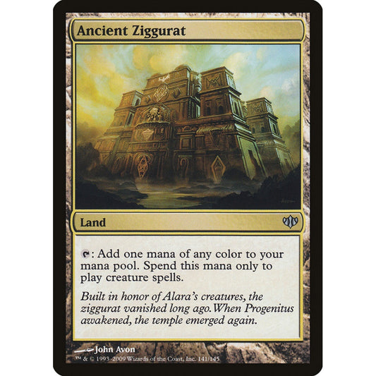 Ancient Ziggurat uncommon 141 Magic the Gathering Conflux
