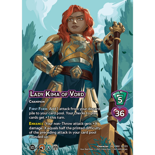 Lady Kima of Vord, 10/211, CR02, Universus, Critical Role: Heroes Of Exandria, Character, CH