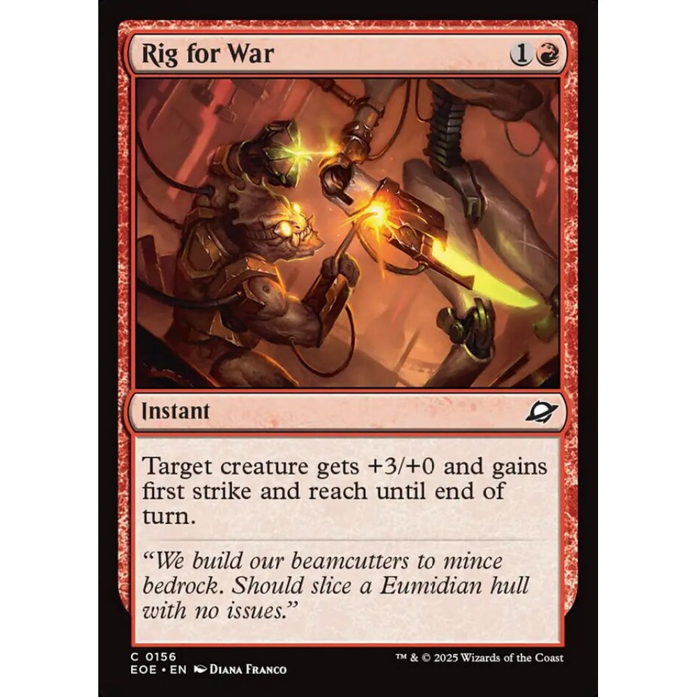 Rig for War common 156 Magic the Gathering Edge of Eternities