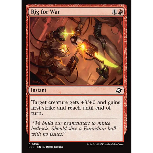 Rig for War common 156 Magic the Gathering Edge of Eternities