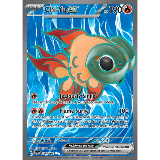 Chi-Yu ex Full Art 234/193 Pokemon Card Game Paldea Evolved