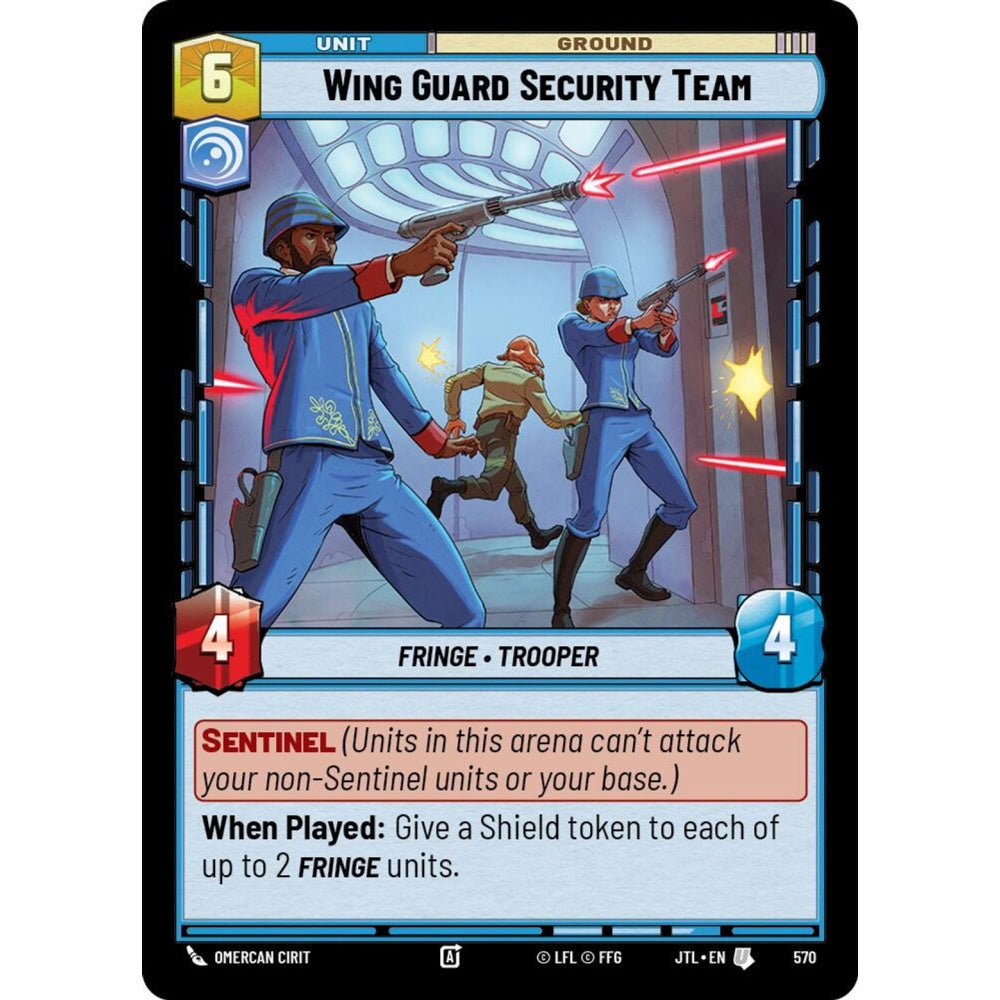 Wing Guard Security Team, U, JTL 570) Foil, Star Wars Unlimited