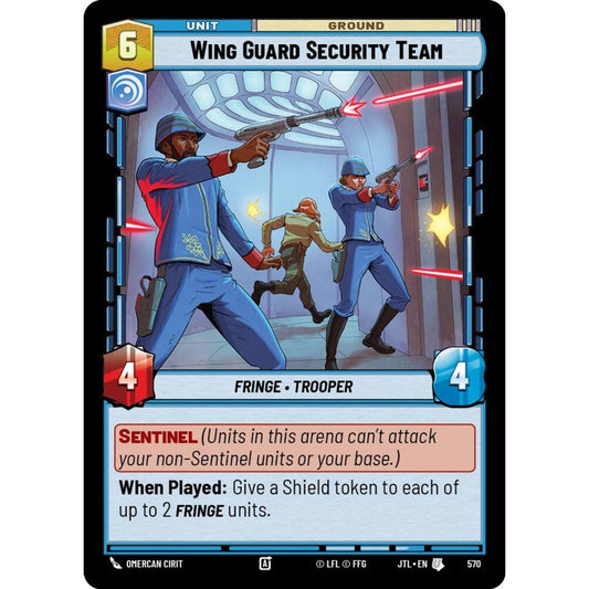Wing Guard Security Team, U, JTL 570) Foil, Star Wars Unlimited