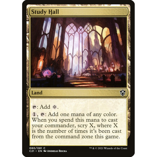 Study Hall common 80 Magic the Gathering Commander 2021