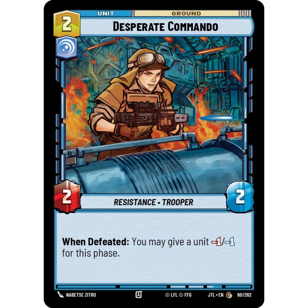 Desperate Commando, C, JTL 060), Star Wars Unlimited