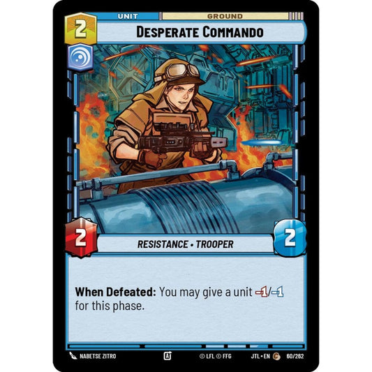 Desperate Commando, C, JTL 060), Star Wars Unlimited