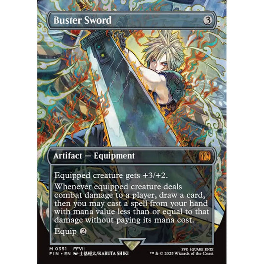 Buster Sword mythic 351 Magic the Gathering Final Fantasy
