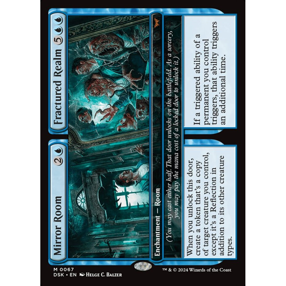 Mirror Room // Fractured Realm, 67, mythic, Magic: The Gathering, Duskmourn: House of Horror
