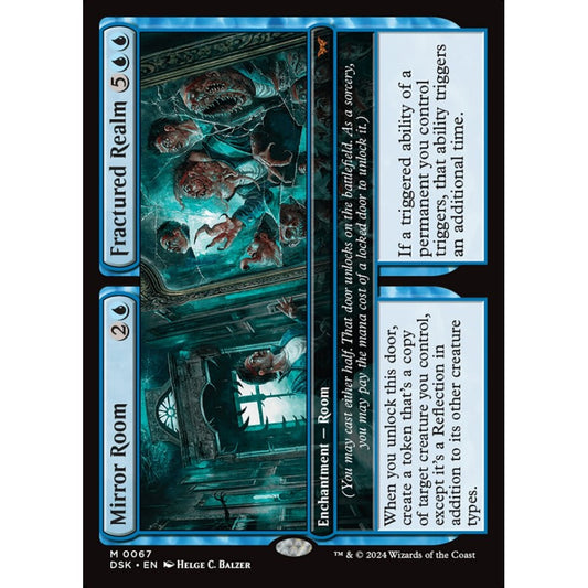 Mirror Room // Fractured Realm, 67, mythic, Magic: The Gathering, Duskmourn: House of Horror