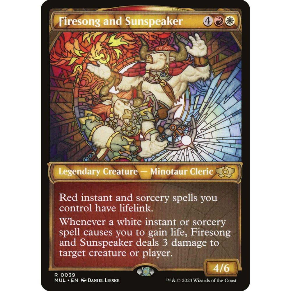 Firesong and Sunspeaker rare 39 Magic the Gathering Multiverse Legends