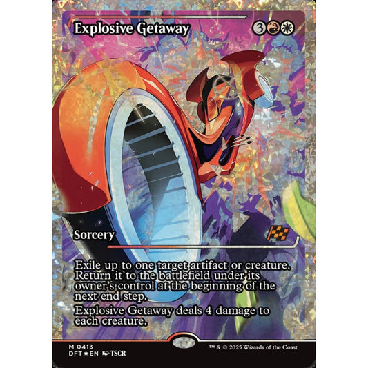 Explosive Getaway, 413, mythic, Magic: The Gathering, Aetherdrift